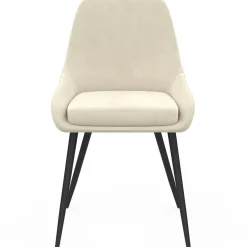 6 chaises en velours mix color gris, terracotta et beige*IDMarket Hot