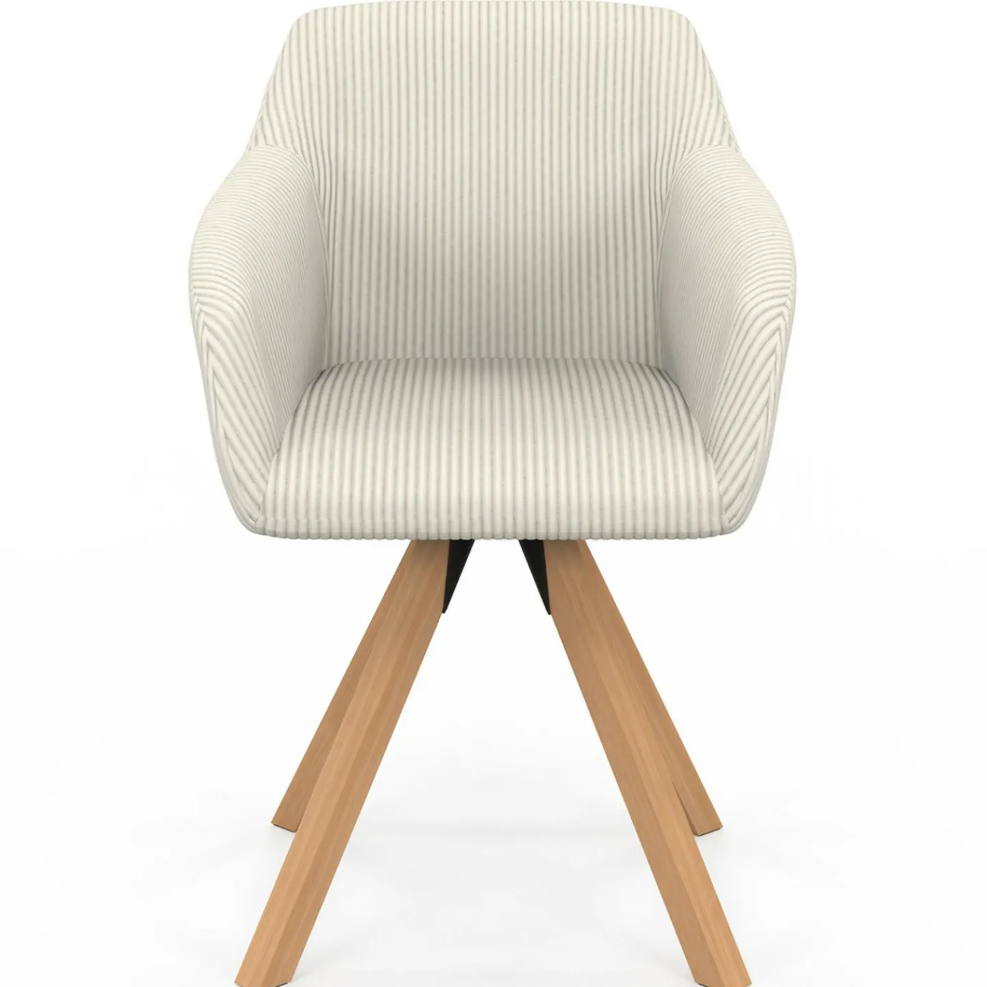 2 chaises pivotantes et fauteuils en velours beige*IDMarket Sale