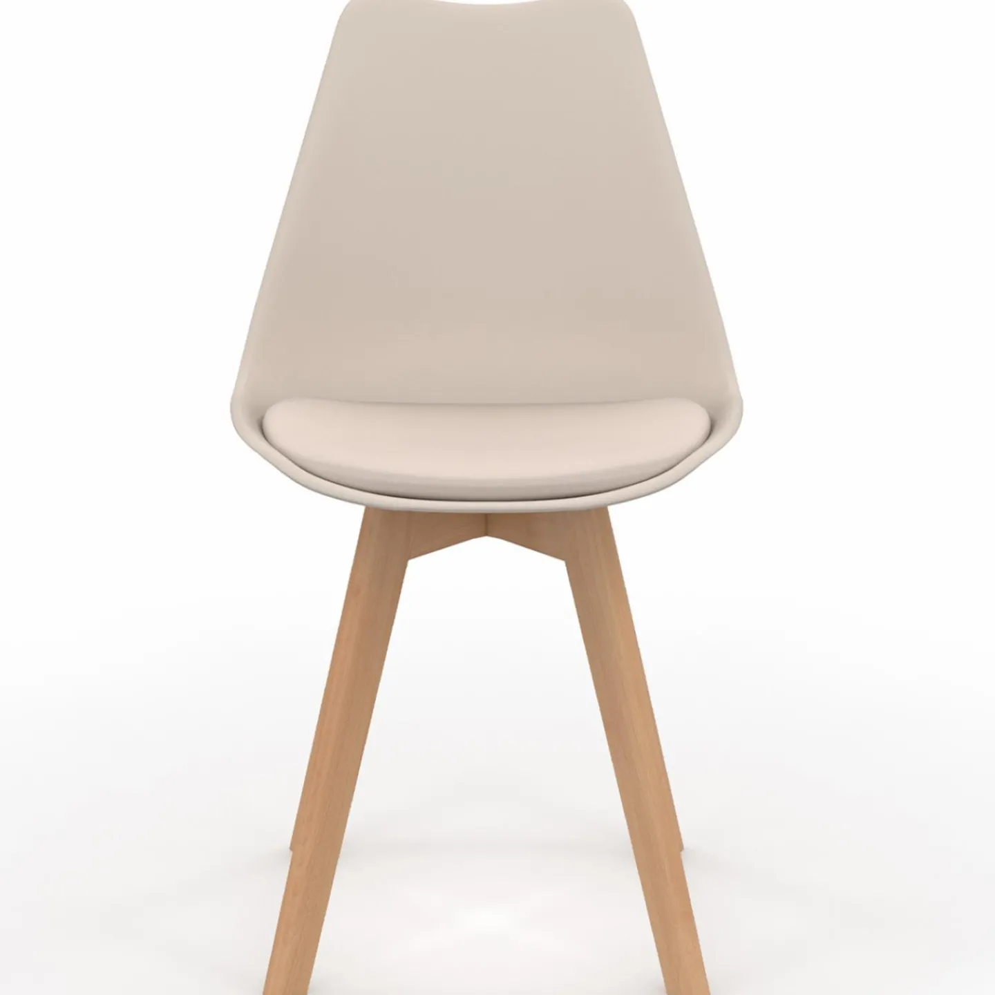 6 chaises scandinaves beiges*IDMarket Hot