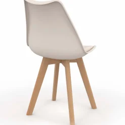 6 chaises scandinaves beiges*IDMarket Hot