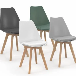 4 chaises scandinaves mix color*IDMarket Online