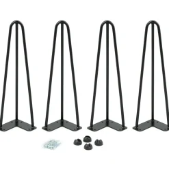 4 pieds de table épingle*IDMarket Clearance