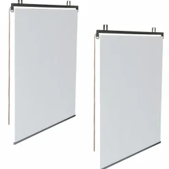 2 stores enrouleurs blancs 225 cm pour pergola*IDMarket Best