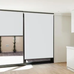 2 stores enrouleurs blancs 225 cm pour pergola*IDMarket Best