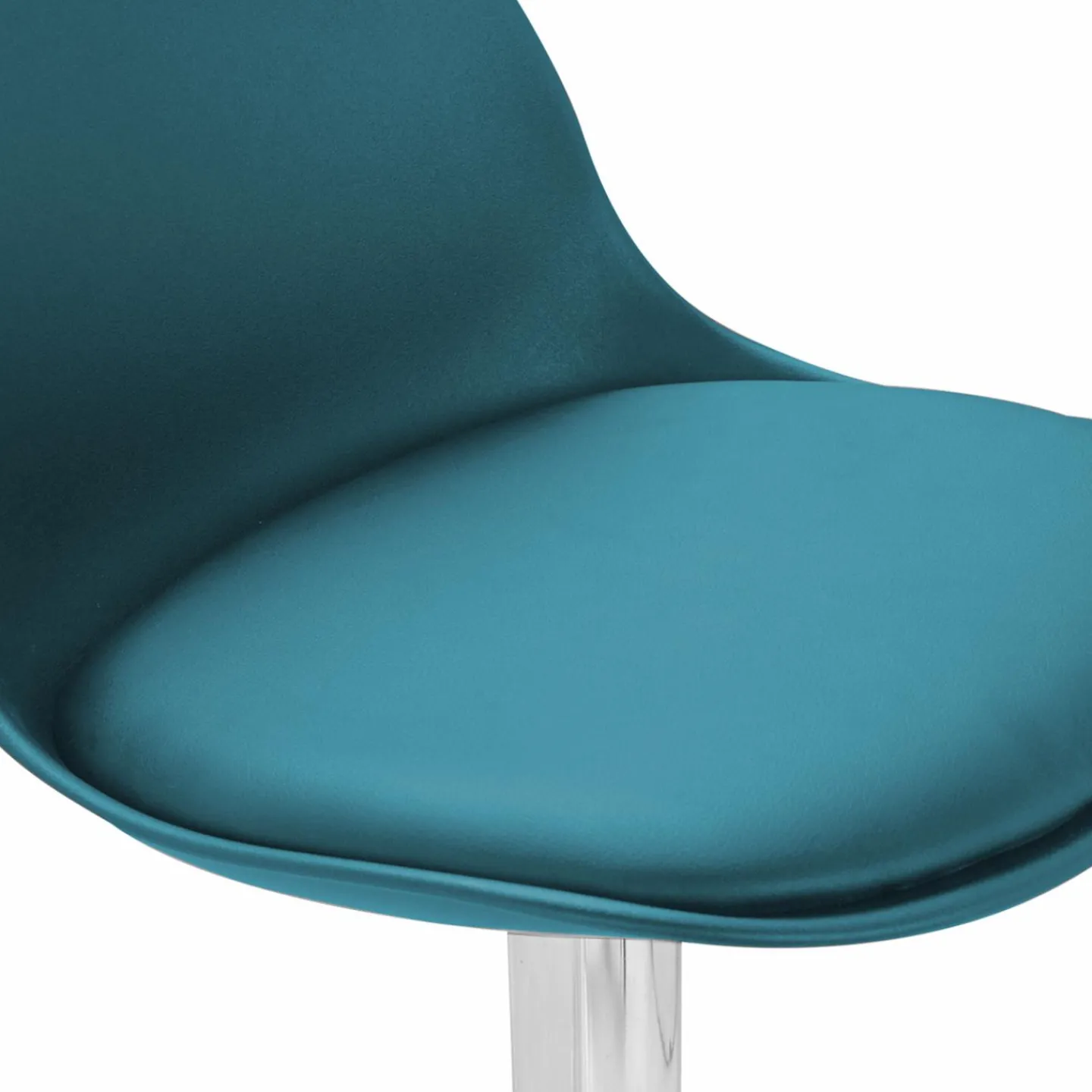 2 tabourets de bar design bleu canard*IDMarket New