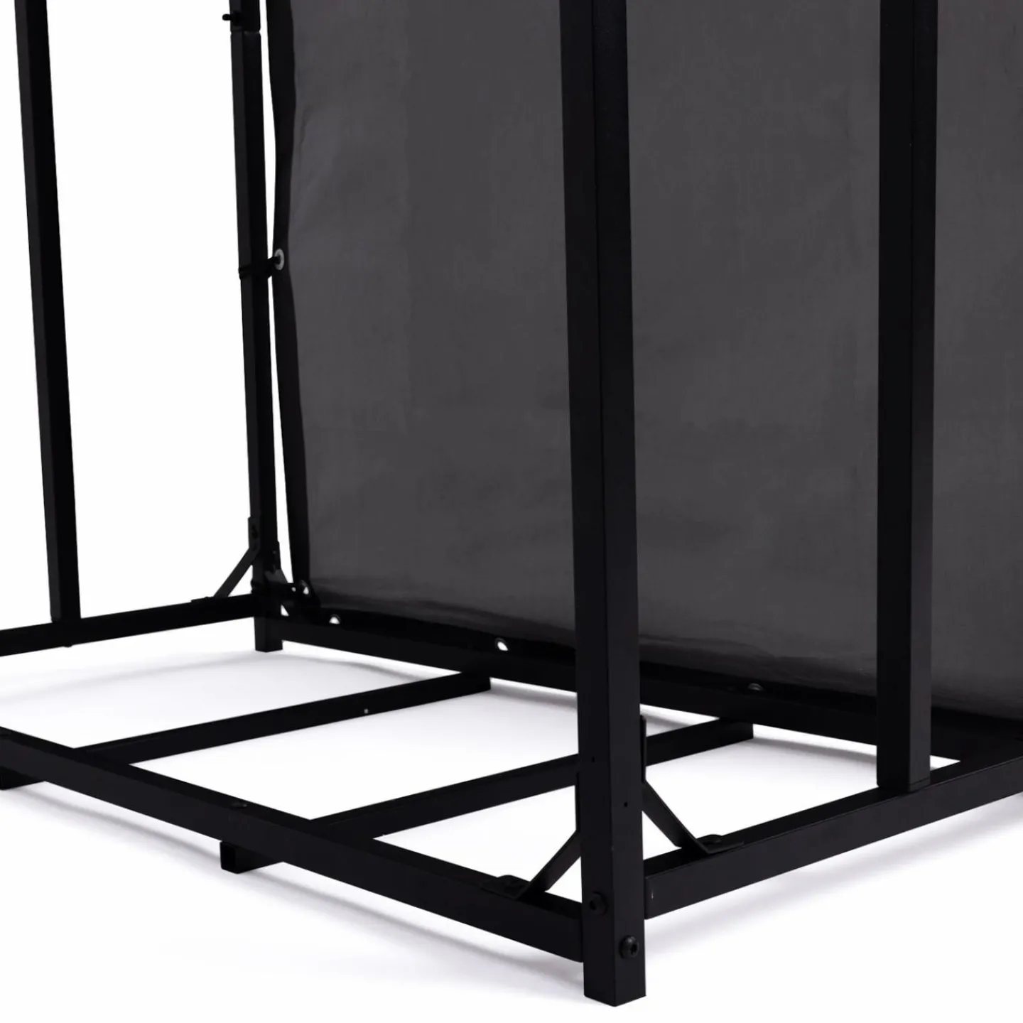 Abri bûches extérieur avec housse de protection*IDMarket Outlet