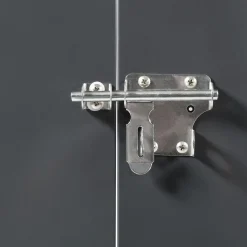 Abri de jardin acier galvanisé gris 2,2 m²*IDMarket