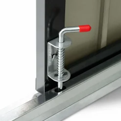 Abri de jardin acier galvanisé gris 2,2 m²*IDMarket