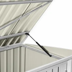 Abri de jardin multi-rangements en métal gris clair*IDMarket Best