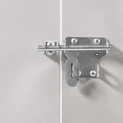 Abri de jardin multi-rangements en métal gris clair*IDMarket Best