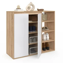 Armoire à chaussures 12 paires 2 portes et 4 étagères*IDMarket New