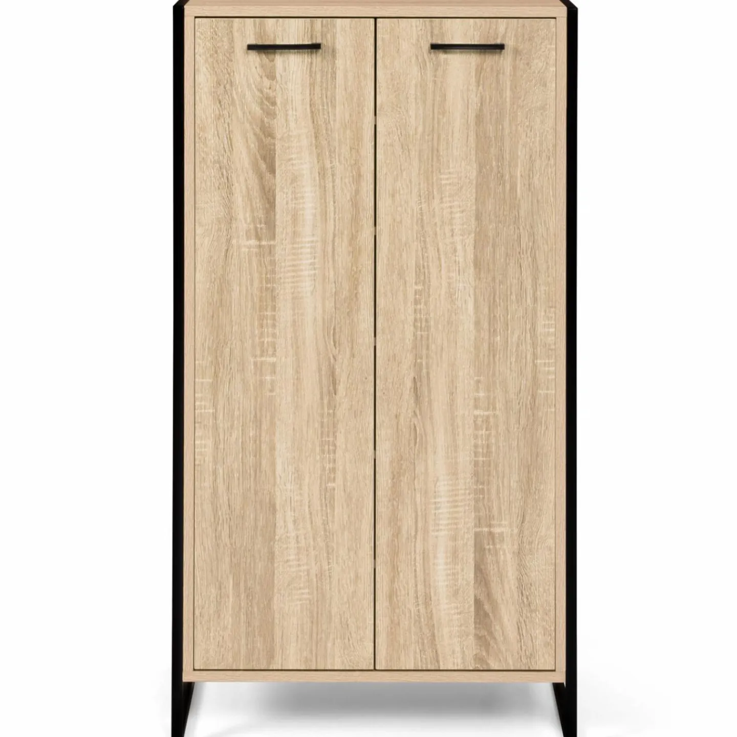 Armoire à chaussures industrielle bois et métal*IDMarket Outlet