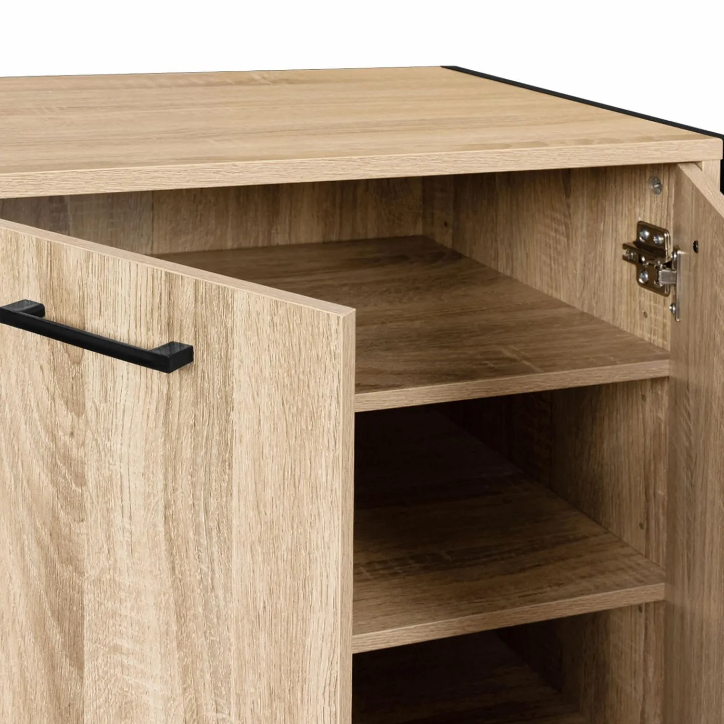 Armoire à chaussures industrielle bois et métal*IDMarket Outlet