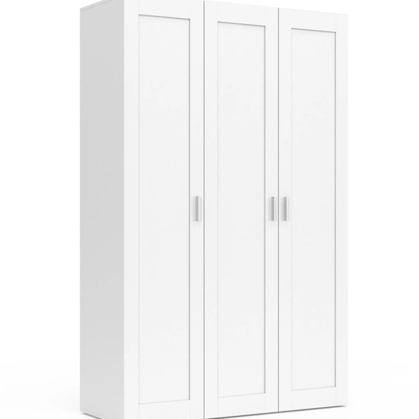 Armoire 3 portes blanche penderie et rangement 120 cm*IDMarket Online