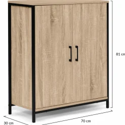 Armoire basse industrielle 2 portes*IDMarket Hot