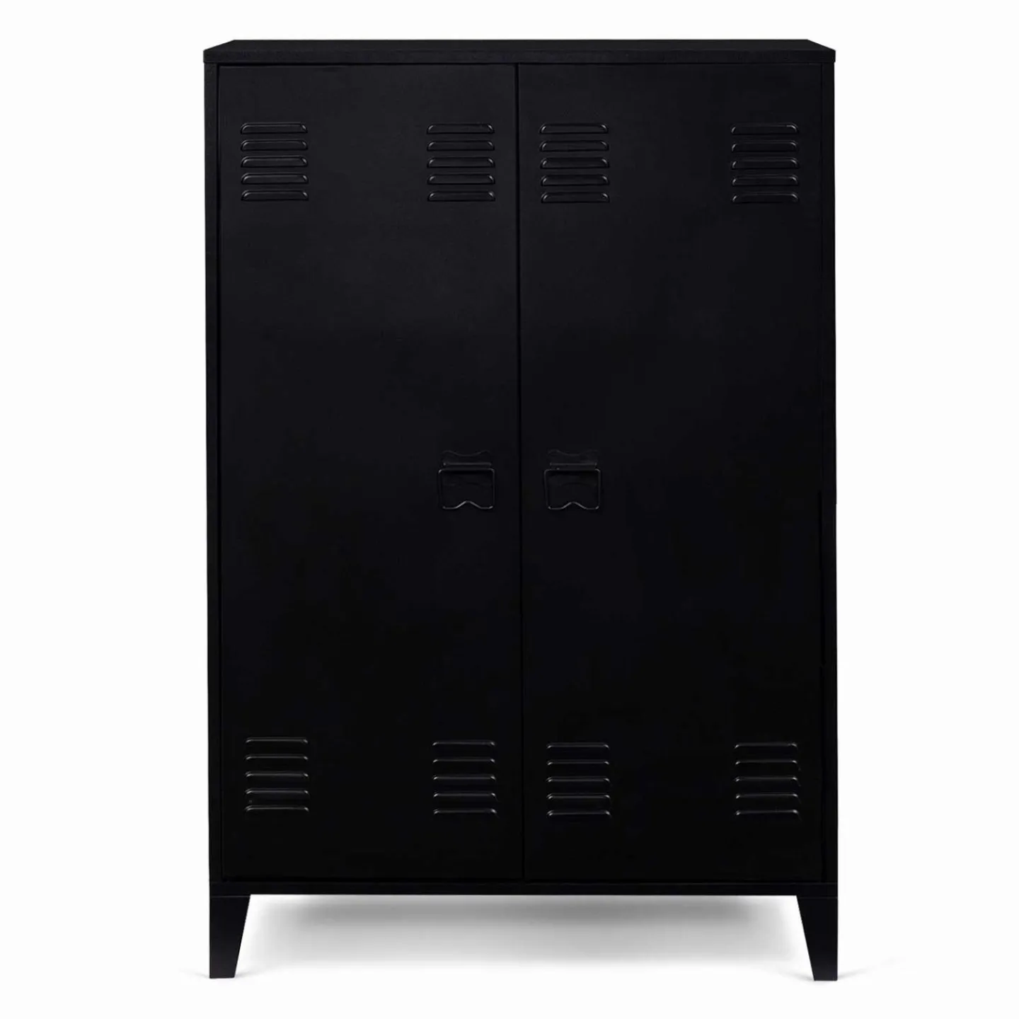 Armoire basse métallique noire*IDMarket Best