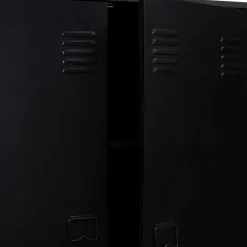 Armoire basse métallique noire*IDMarket Best