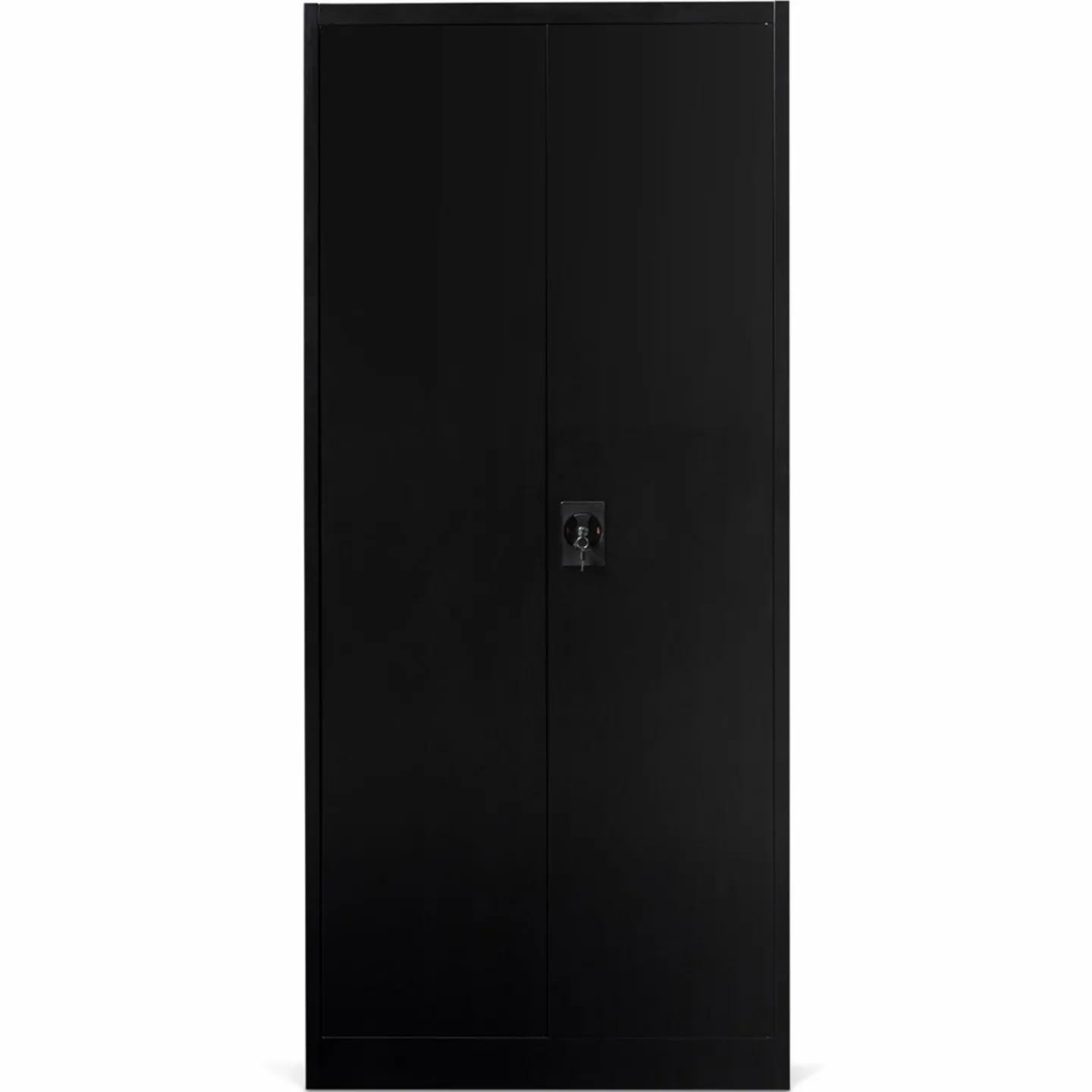 Armoire de bureau en métal noir 80x180 cm*IDMarket Discount