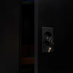 Armoire de bureau en métal noir 80x180 cm*IDMarket Discount