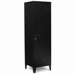 Armoire vestiaire métallique noire*IDMarket Online
