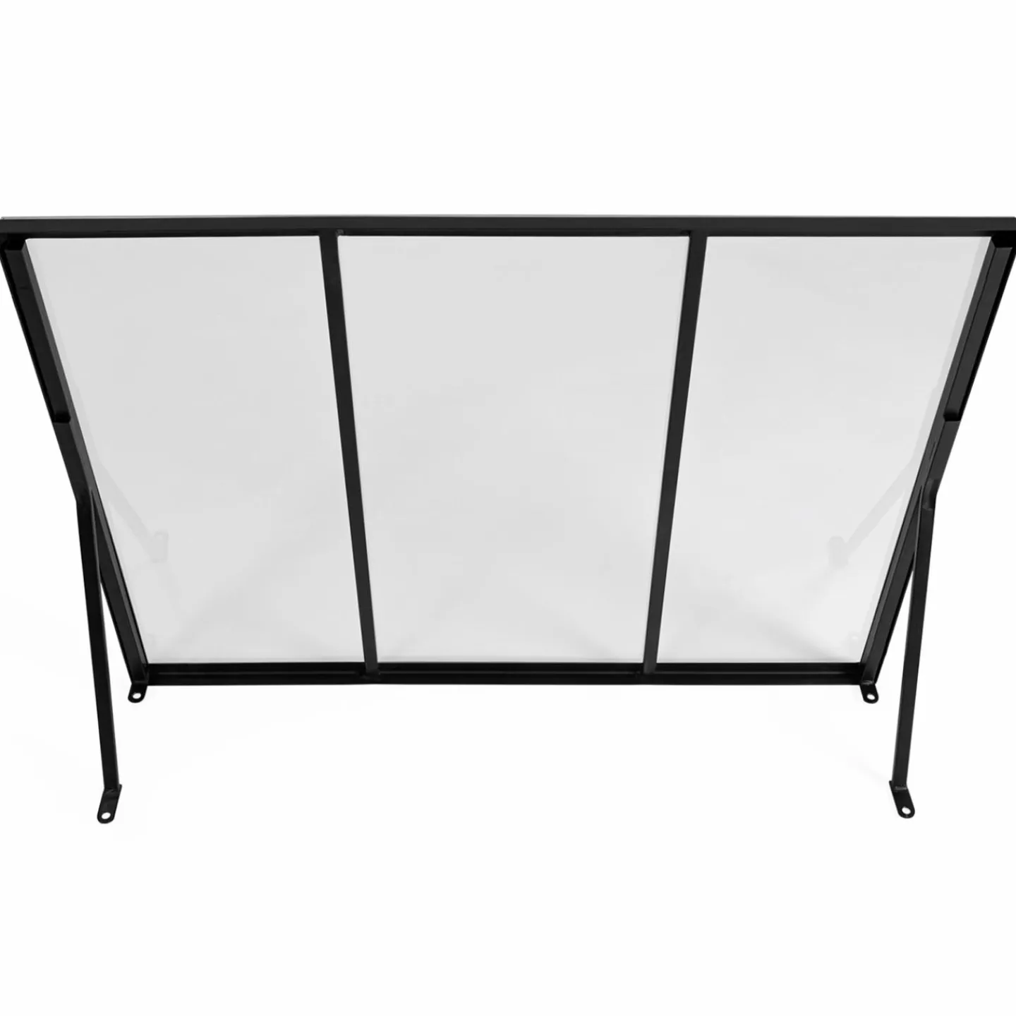 Auvent de porte moderne verrière noire 90 x 140 cm*IDMarket Clearance