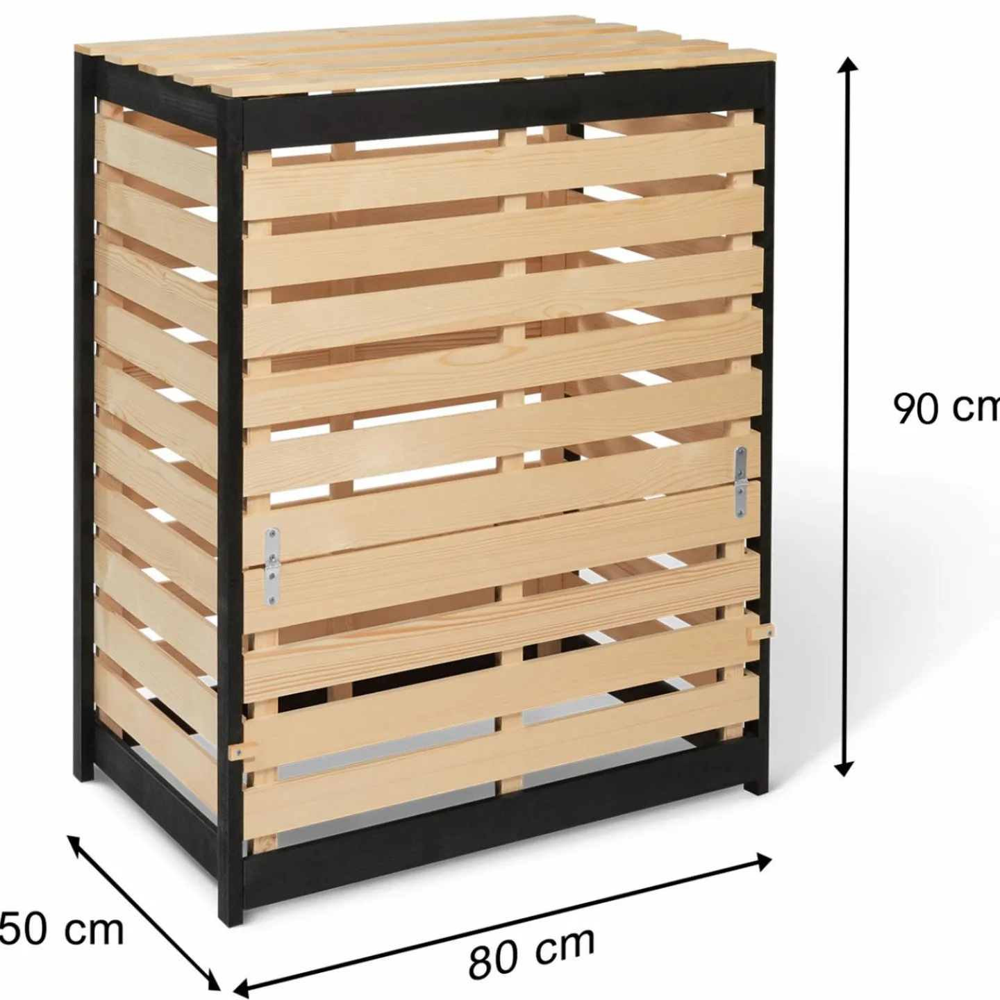 Bac à compost en bois 360 litres*IDMarket Clearance