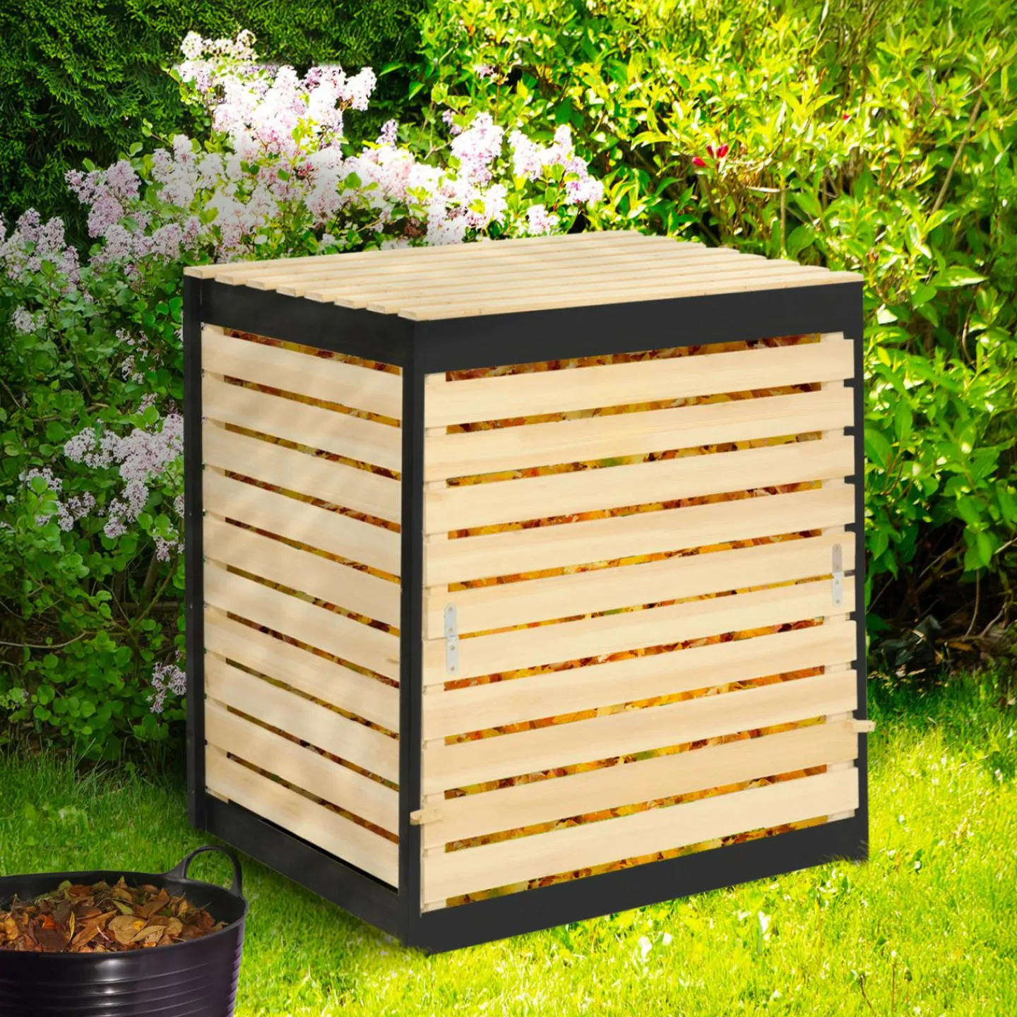 Bac à compost en bois 500L*IDMarket Sale