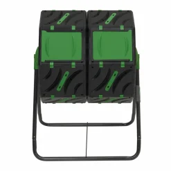 Bac de compostage rotatif double 140L*IDMarket Outlet