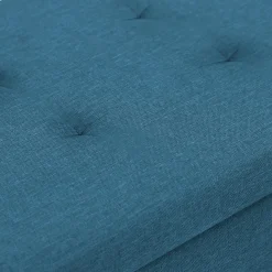 Banc coffre bleu canard 76 cm*IDMarket Outlet