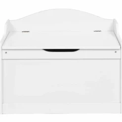Banc coffre de rangement enfant en bois blanc*IDMarket Online