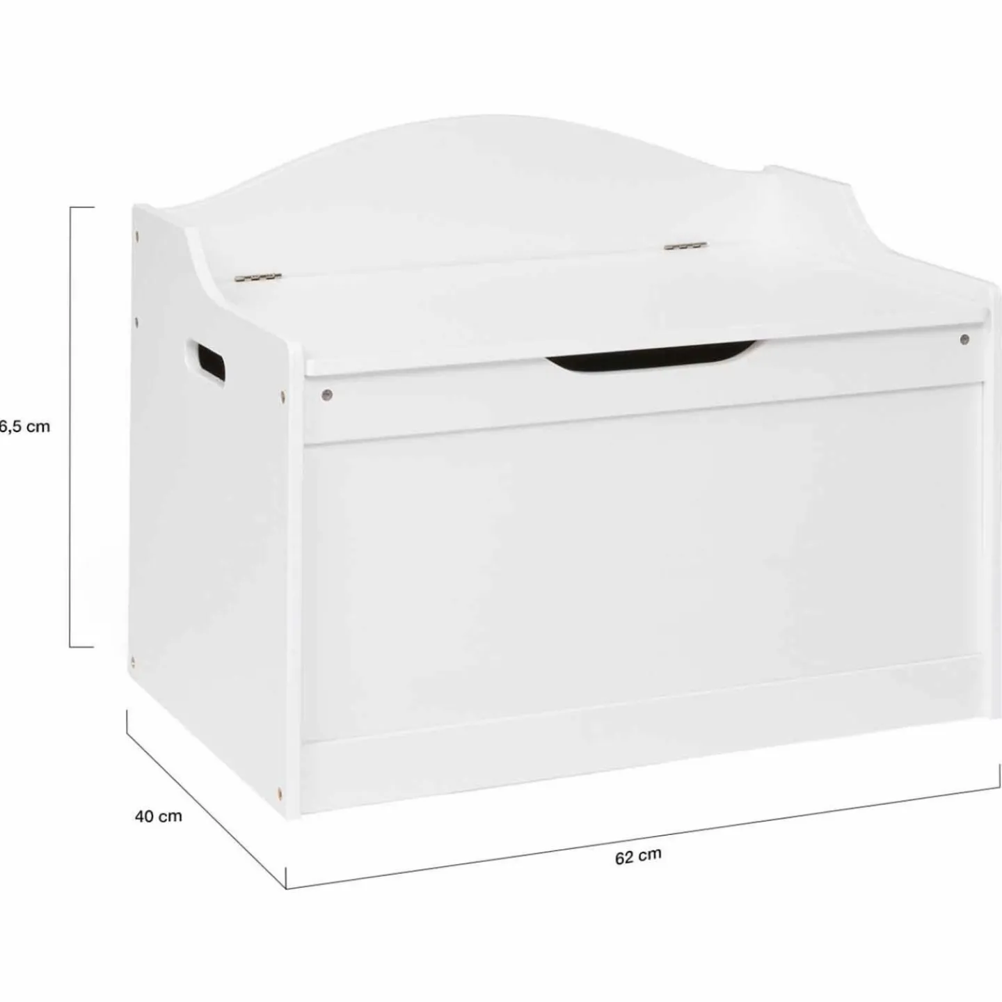 Banc coffre de rangement enfant en bois blanc*IDMarket Online