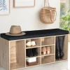 Banc d’entrée range chaussures bois imitation hêtre*IDMarket Outlet