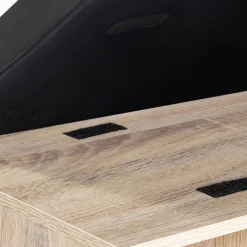 Banc d’entrée range chaussures bois imitation hêtre*IDMarket Outlet