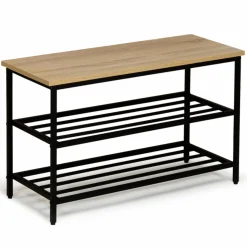 Banc d’entrée rangement chaussures style industriel*IDMarket Clearance