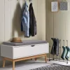 Banquette coffre de rangement blanc*IDMarket New