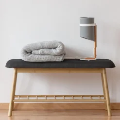 Banquette d'entrée style scandinave gris anthracite*IDMarket Sale