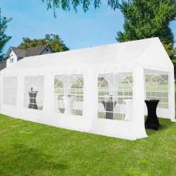 Barnum 4x8 m blanc pour réceptions*IDMarket Outlet