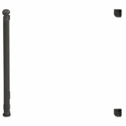 Barrière extensible pour chien et animaux domestiques 130cm grise*IDMarket Discount