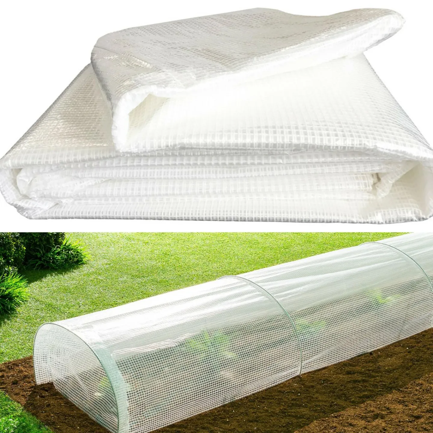 Bâche armée transparente 4x6 m renforcée*IDMarket Sale