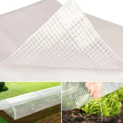 Bâche armée transparente 5x8 m renforcée*IDMarket Outlet