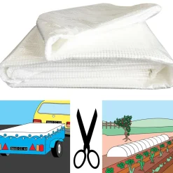 Bâche armée transparente 5x8 m renforcée*IDMarket Outlet