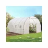 Bâche de rechange pour serre tunnel 12m² blanche*IDMarket Discount