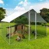 Bâche imperméable blanche pour poulailler de 6 à 24 m2*IDMarket
