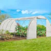 Bâche serre tunnel relevable blanche 3x6m*IDMarket Sale