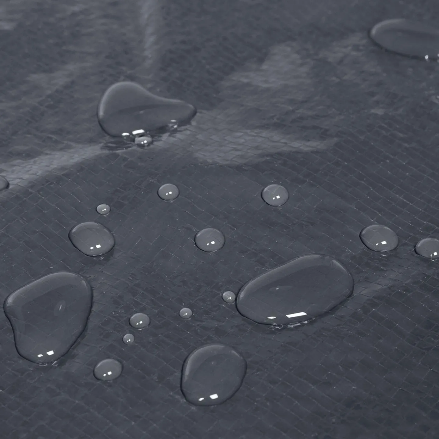 Bâche table de jardin rectangulaire imperméable grise et noire*IDMarket Outlet