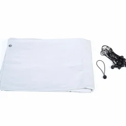 Bâches waterproof pour enclos poulaillers blanches 150 gr 1 arrière + 2 côtés*IDMarket Hot