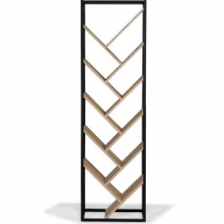 Bibliothèque arbre style industriel bois et métal 10 niveaux*IDMarket Discount