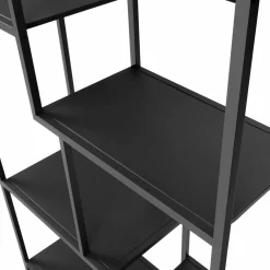 Bibliothèque industrielle métal noir mat*IDMarket Best