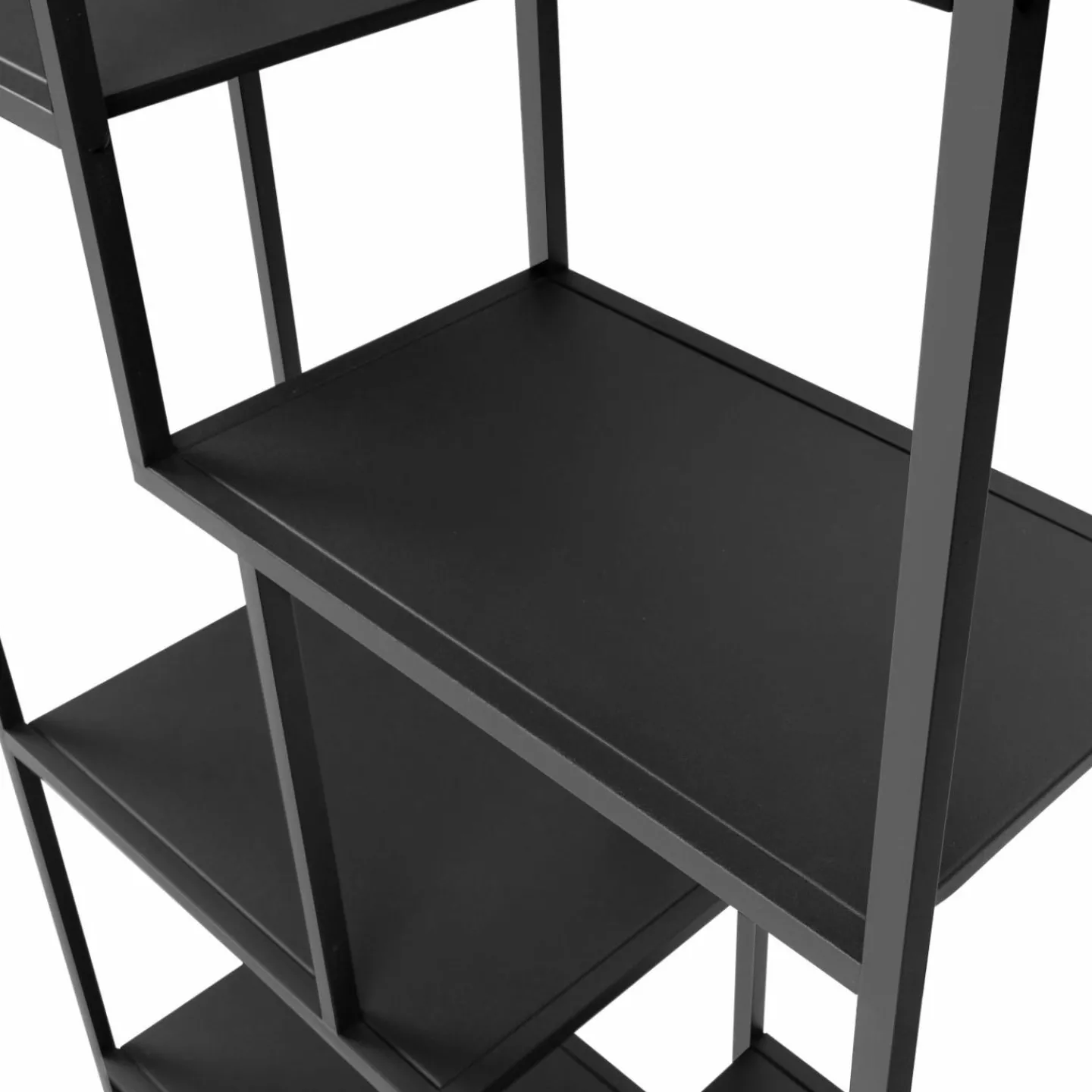 Bibliothèque industrielle métal noir mat*IDMarket Best