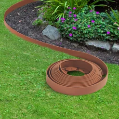 Bordure de jardin flexible marron terracotta à planter*IDMarket Clearance